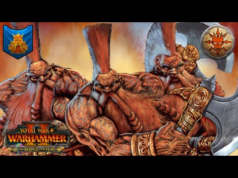 GIANT SLAYERS Face BERSERKERS. Dwarfs Vs Norsca, Total War Warhammer 2, Multiplayer Battles