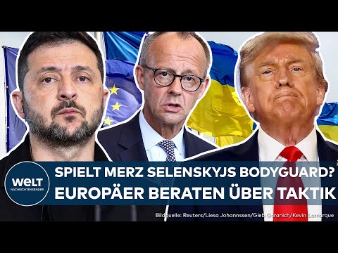 SELENSYKYJ TRIFFT TRUMP: Koalition der Willigen berät über Taktik – Merz könnte Rückendeckung geben