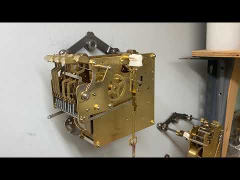 KK359 Hermle 1051- 030A triple chime 38 cm clock movement, running!