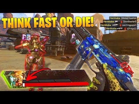 THINK FAST or DIE - Best 1 HP Outplays & Moments - Apex Legends