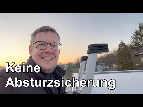 Keine Absturzsicherung auf Flachdach! (Baumangel)