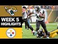Jaguars vs. Steelers | NFL Week 5 Game Highlights