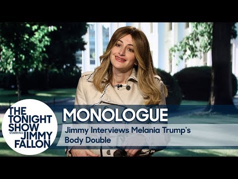 Jimmy Interviews Melania Trump's Body Double