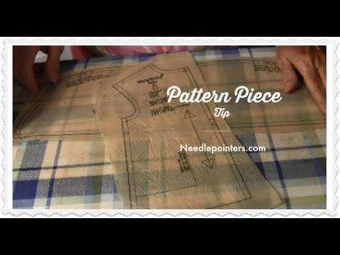 How to Straighten Out Wrinkled Tissue Paper Sewing Pattern Pieces