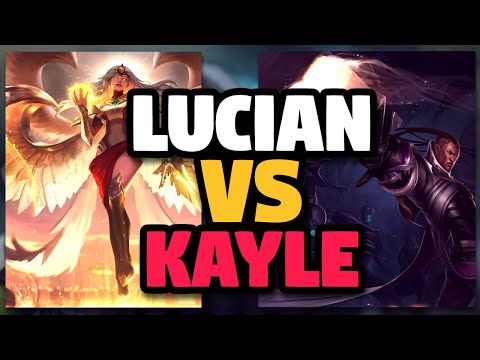 Lucian VS Kayle TOP.. but she did not enjoy the game