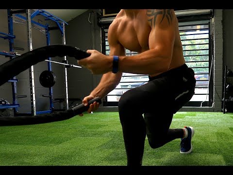 10 Minute Battle Rope Circuit - 4 Exercises