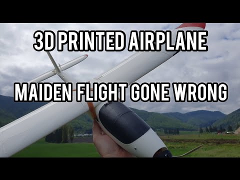 3D printed airplane - Eclipson model A maiden flight gone wrong