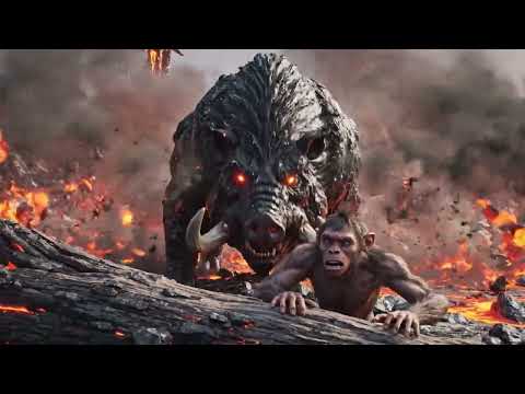 Life Million Years Ago | prehistoric monsters #mosnter #pig #lion #ancienthumans #evolutionofcat