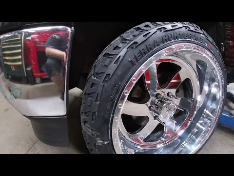 Installing 22x12 American Force Wheels On A Z71 Silverado