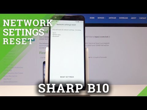 How to Restore Original Network Settings on SHARP B10 -  Reset Network Settings