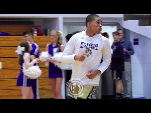 Kalil Thomas (Holy Cross 2019 SG) - vs. Jesuit, Newman & McDonogh 35