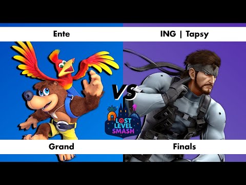 Lost Level Smash 1 GRAND FINAL Ente (Banjo) vs Tapsy (Snake) Smash Ultimate - SSBU