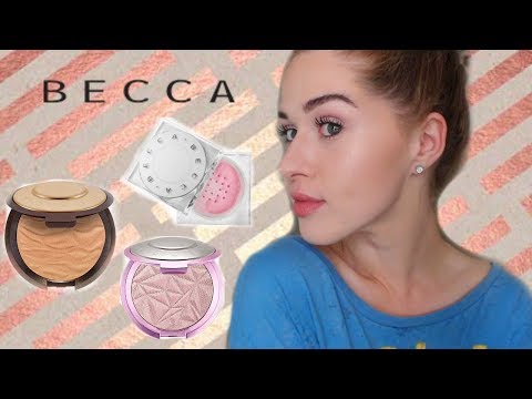 Becca Cosmetics-Lilac Geode Highlighter, Bronzer, and Blurring Powder Review & Demo!