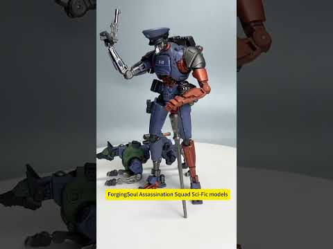ForgingSoul 1/60 Scale Assassination Squad Science Fiction Action Figure Model Toys with Weapons