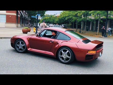 Thumbnail for Porsche 959! (60FPS) Start up sounds and driving by Porsche 959