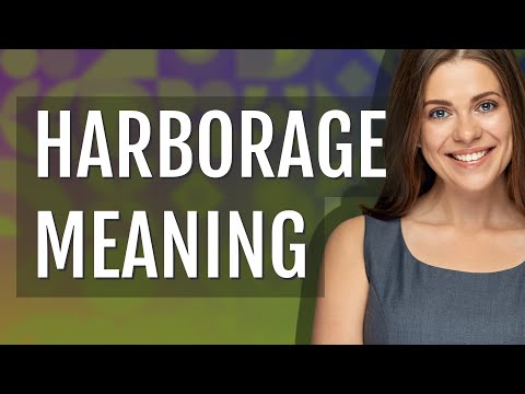Harborage | meaning of Harborage