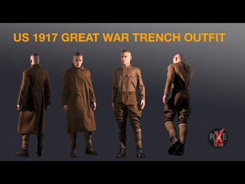 US 1917 great war trench outfit - Character Creator/Outfit US 1917 great war trench outfit - Character Creator/Outfit