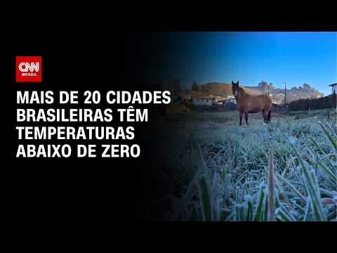 Frente fria derruba temperaturas e mais de 20 cidades ficam abaixo de zero | LIVE CNN