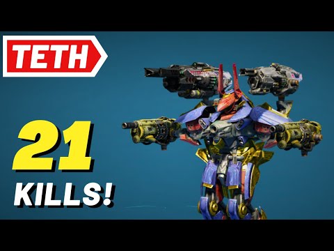 Teth with Hammer, Mace & Cudgel - War Robots Gameplay (No Commentary) WR F2P
