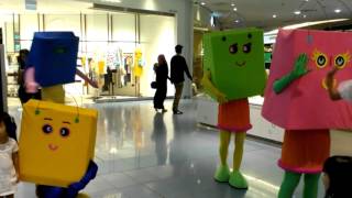 Shopping Bag Mascots at Vivocity