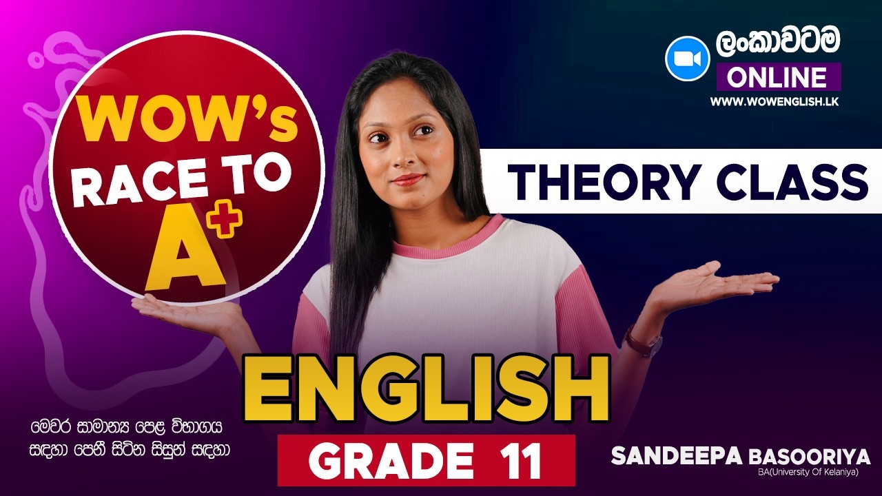 Grade 11 English Class | First Term Test Paper Discussion