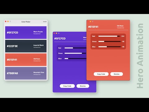 SwiftUI 4.0 Animation Challenge - Hero Animation - macOS - Xcode 14 - SwiftUI Tutorials