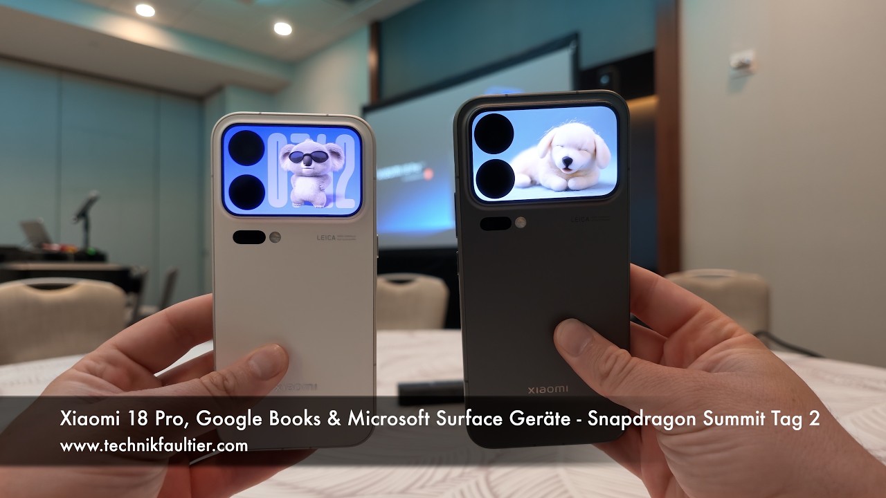 Xiaomi 18 Pro, Google Books & Microsoft Surface Geräte - Snapdragon Summit Tag 2