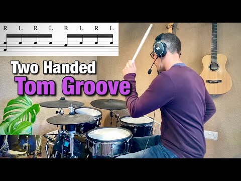 Two Handed Tom Groove | Drum Lesson by Dex Star
