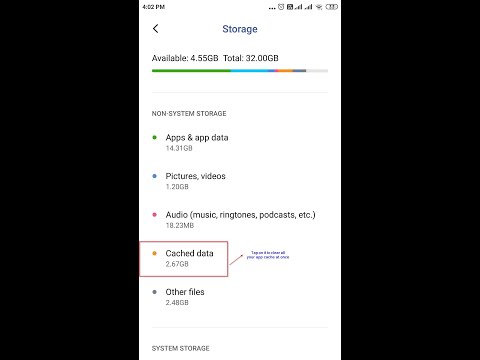 Clear Cache in Redmi Note 4 on MIUI 11 - 4 Methods