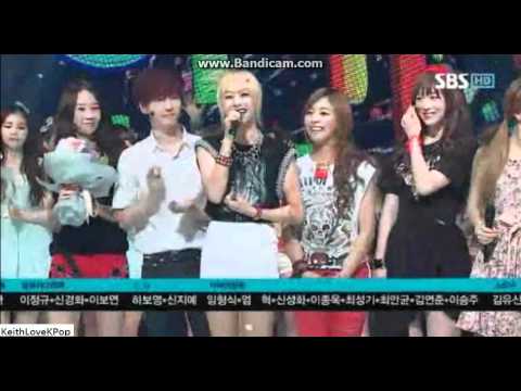 [HD Live 720p] Today's Winner - f(x) - Electric Shock (Inkigayo 120708)