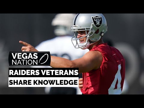 Raiders Veterans Enjoy Sharing Knowledge