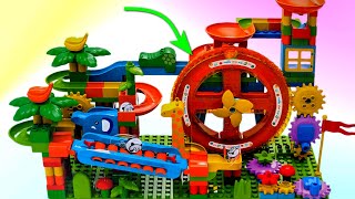 Building Blocks Marble Maze | Learning Video for Kids and Toddlers