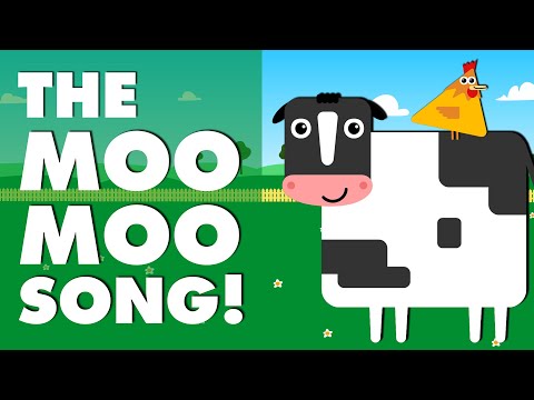 The Moo, Moo Song | Children's Nursery Rhyme | Cow, Chickens and friends | The Nursery Channel