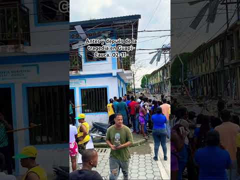 Antes y después del atentado en Guapi Cauca