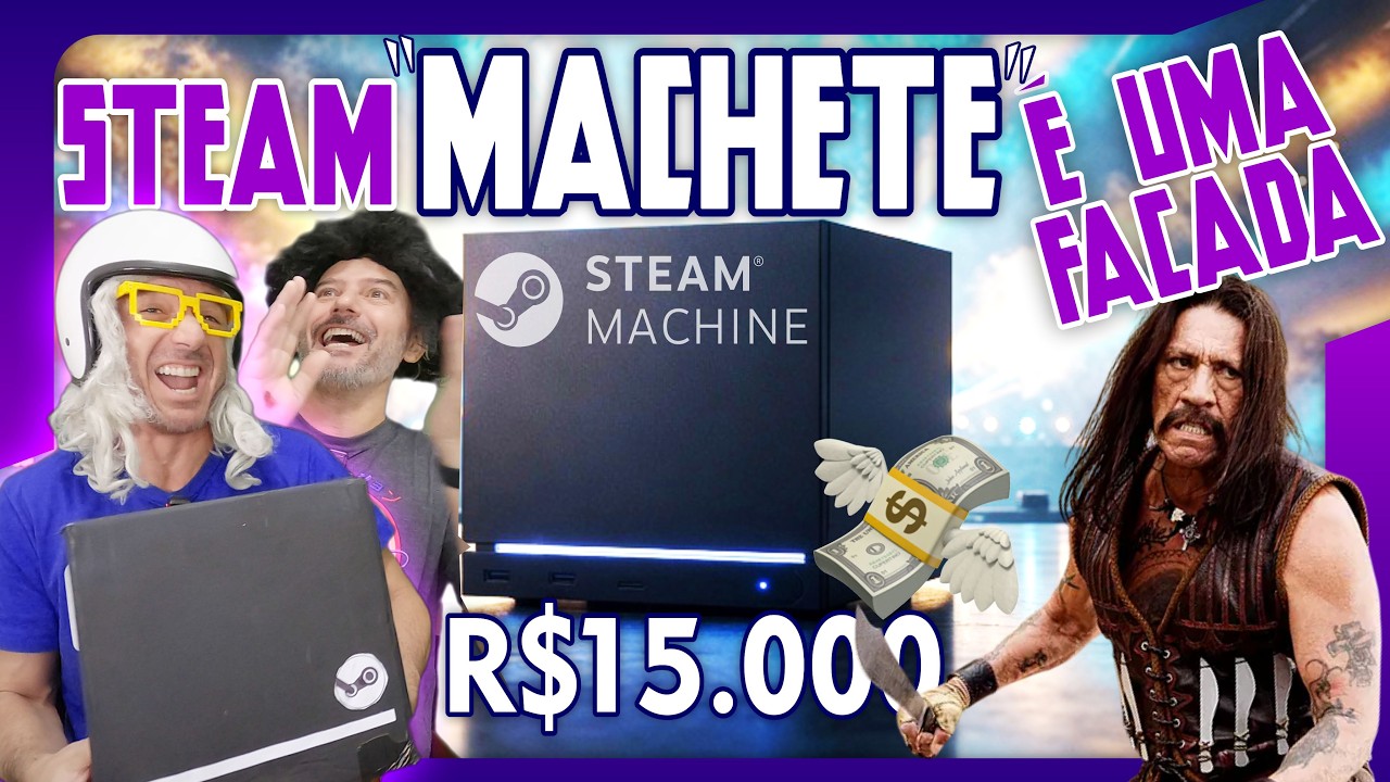 STEAM MACHINE É O FUTURO OU UM ERRO CARO?! 💸 E AINDA MAIS FRACO QUE UM PS5 PRO!#steammachine