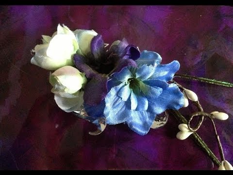 DIY Floral (wedding / bridesmaids) hair clips