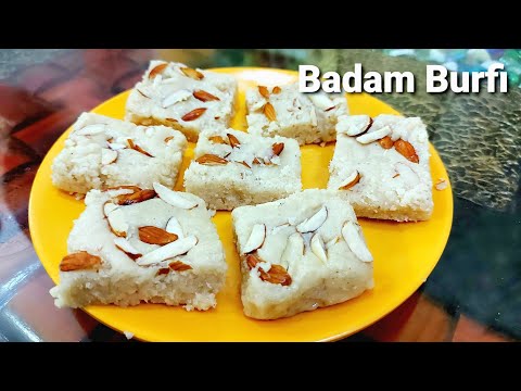 Badam Burfi Recipe,  Almonds Burfii recipe | Diwali special - sweet recipe by Cook With Sana Ahmed