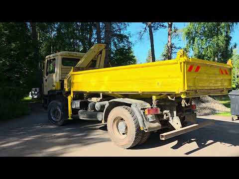 MAN Tripusis vertimas 19.272, dumpers with crane
