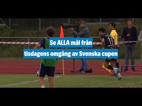 Se ALLA mål från tisdagens omgång av Svenska cupen