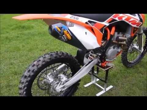 KTM SX-f 250  FMF 4.1 Titan Carbon - original Auspuff Soundcheck