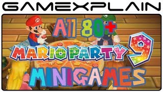 Mario Party 9 - All 80+ Minigames! (Gameplay Footage of every one) [Nintendo Wii]
