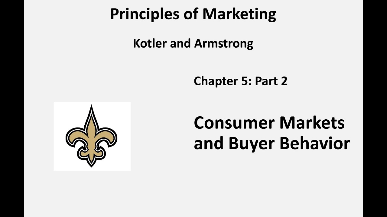 MARK 3010 - Kotler - Chapter 5 Part 2 - Lecture - Consumer Behavior