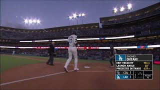 大谷翔平、先頭打者ホームラン第6号ホームラン！ライトスタンドに特大弾!
