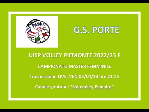 PIANALTO MASTER F - G.S. PORTE _ UISP VOLLEY PIEMONTE _2022/23  MASTER FEMMINILE