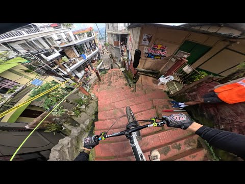 Urban Downhill in India Red Bull Tlang Ruam 2025 POV.  Aizawl, Mizoram 