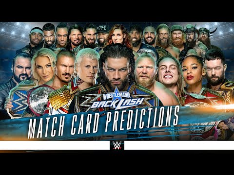 WWE WrestleMania Backlash 2022 - Early Card