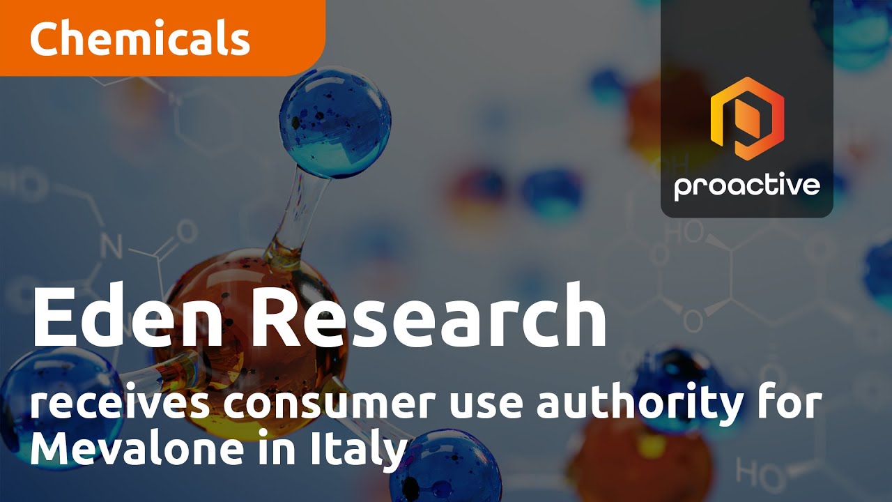 Eden Research receives consumer use authority for Mevalone in Italy