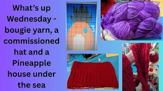 What's up Wednesday - The Norwegian red hat, spongebob and @mamaggear hand dyed yarn