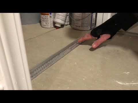 How to glue a carpet transition to concrete floor
