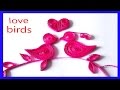 How to make Beautiful Bird design using Paper Art Quilling -Paper Quilling